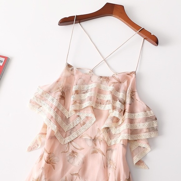 pink dress skirt for summer party - Picture 6 of 11